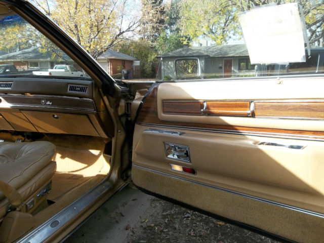 1977 Gold Cadillac Eldorado Coupe