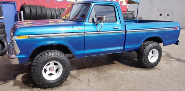 1977 Red Ford F-150 Standard Cab Pickup