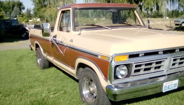 1977 2 tone Indigo Tan and Medium Copper Ford F-150 Standard Cab Pickup