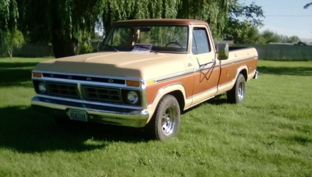 1977 2 tone Indigo Tan and Medium Copper Ford F-150 Standard Cab Pickup