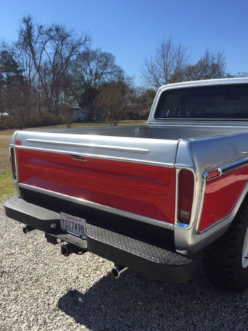 1977 Red and Silver Ford F-150