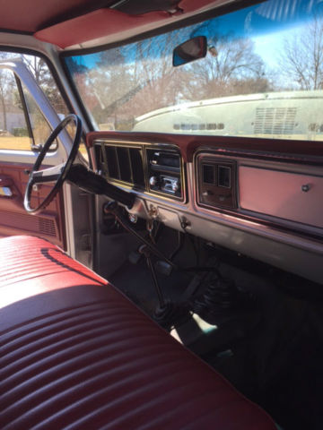 1977 Red and Silver Ford F-150