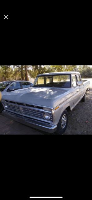 1977 Gray Ford F-150 Extended Cab Pickup