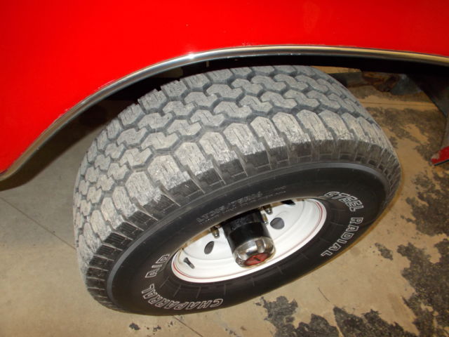 1977 red Ford F-250 pickup