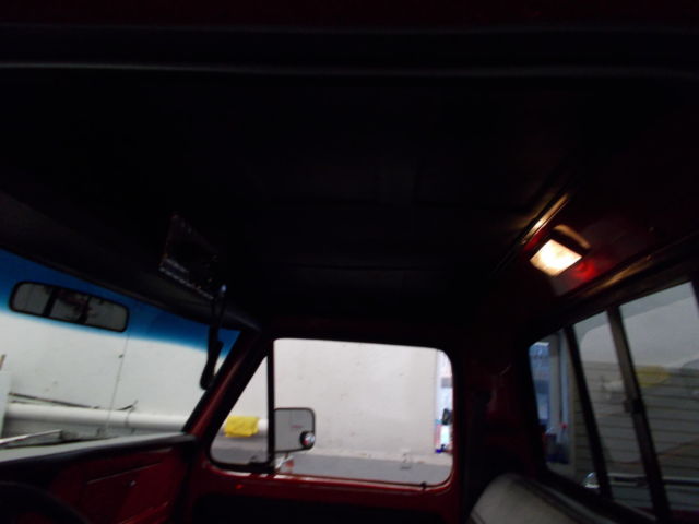 1977 red Ford F-250 pickup
