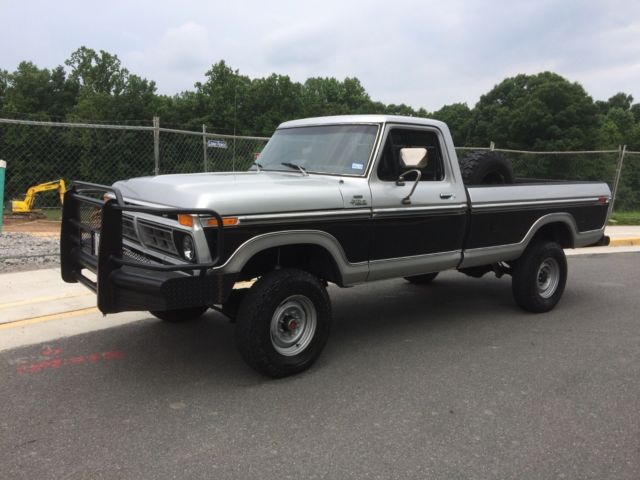 1977 Black Ford F-250 Standard Cab Pickup