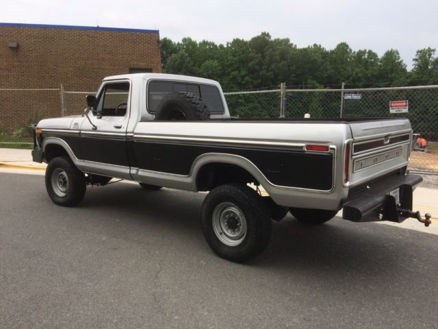 1977 Black Ford F-250 Standard Cab Pickup