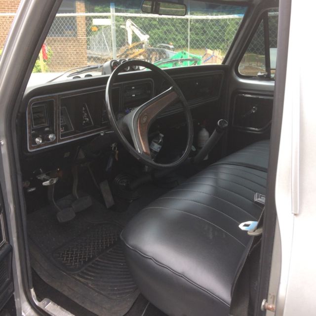 1977 Black Ford F-250 Standard Cab Pickup
