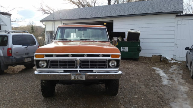 1977 copper, burnt orange Ford F-250 Standard Cab Pickup