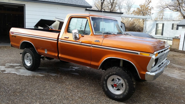 1977 copper, burnt orange Ford F-250 Standard Cab Pickup