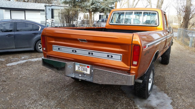 1977 copper, burnt orange Ford F-250 Standard Cab Pickup