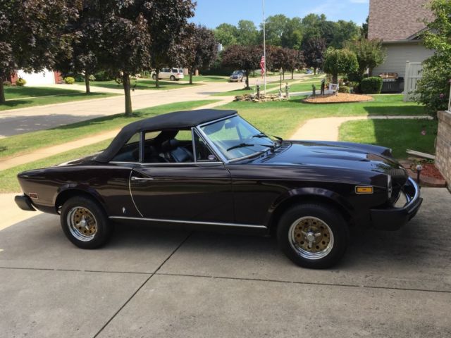 1977 Burgundy Fiat Other Convertible