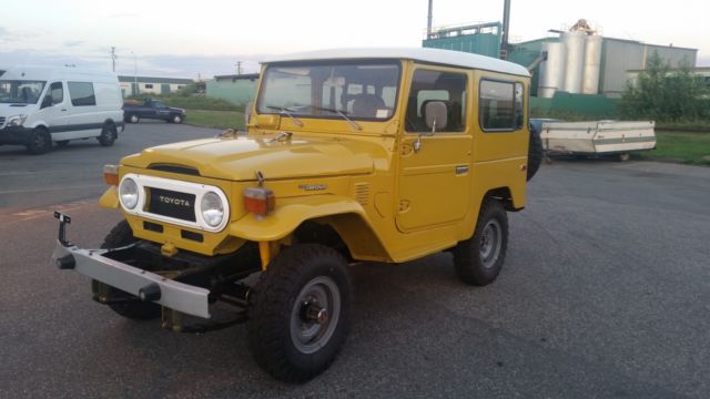 1977 Yellow Toyota Land Cruiser hard top
