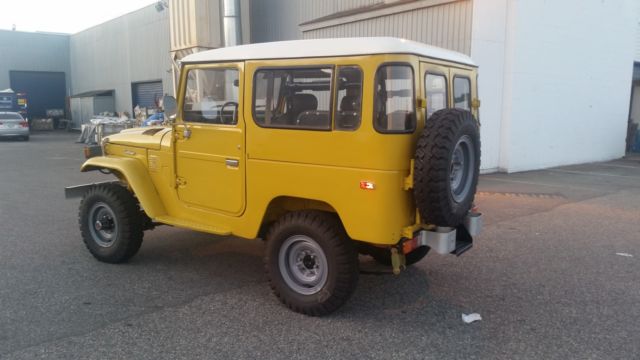 1977 Yellow Toyota Land Cruiser hard top