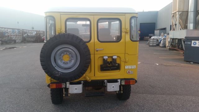 1977 Yellow Toyota Land Cruiser hard top