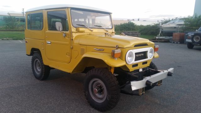 1977 Yellow Toyota Land Cruiser hard top