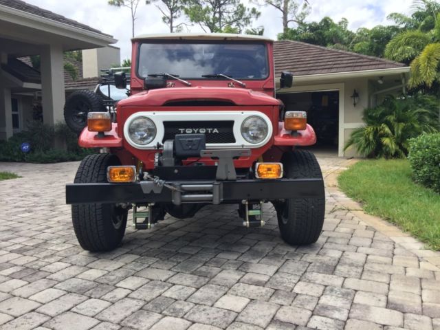 1977 Red Patina Toyota Land Cruiser Convertible SUV
