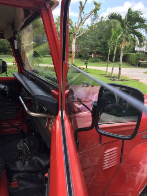 1977 Red Patina Toyota Land Cruiser Convertible SUV