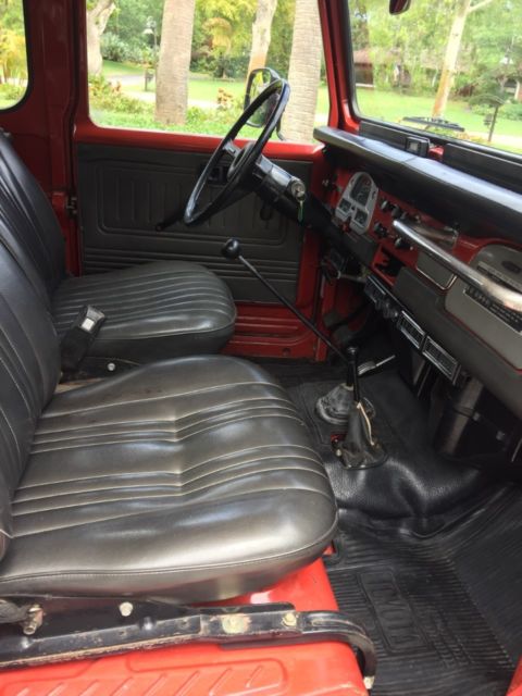 1977 Red Patina Toyota Land Cruiser Convertible SUV