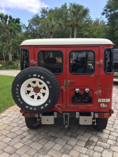 1977 Red Patina Toyota Land Cruiser Convertible SUV