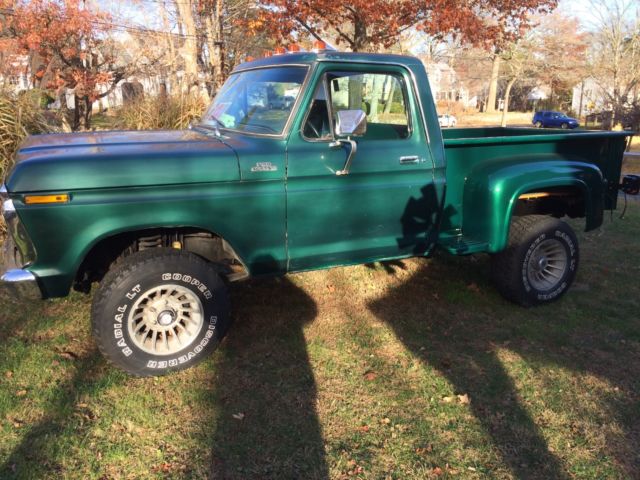 1977 GREEN Ford F-150 STEP SIDE