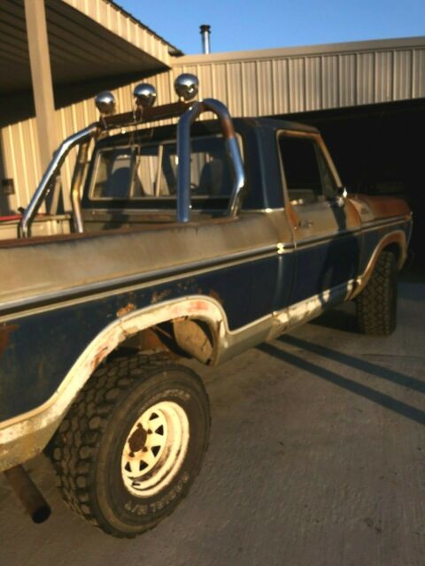 1977 Blue Ford F-150 Standard Cab Pickup