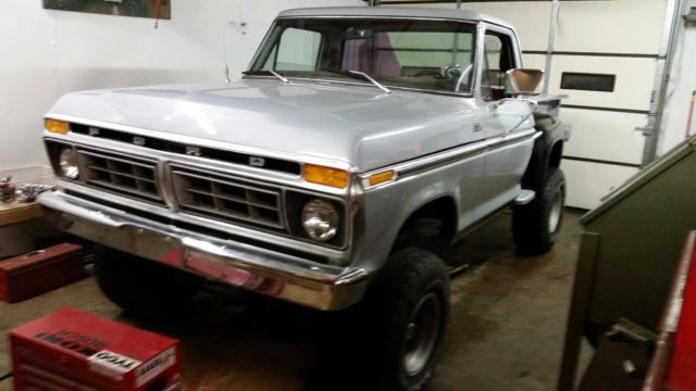 1977 gray Ford F-100 Standard Cab Pickup