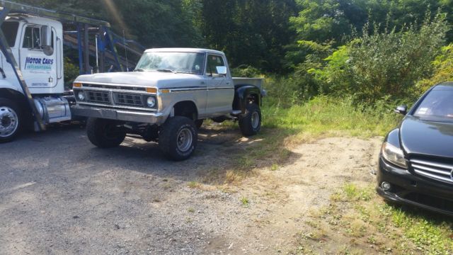 1977 gray Ford F-100 Standard Cab Pickup