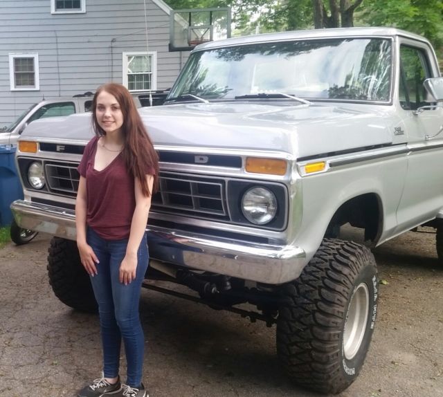 1977 gray Ford F-100 Standard Cab Pickup