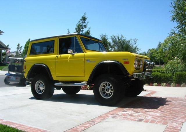 1977 Yellow Ford Bronco