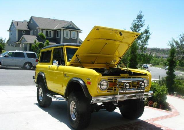 1977 Yellow Ford Bronco