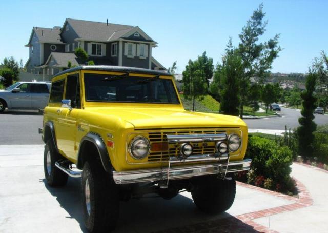 1977 Yellow Ford Bronco