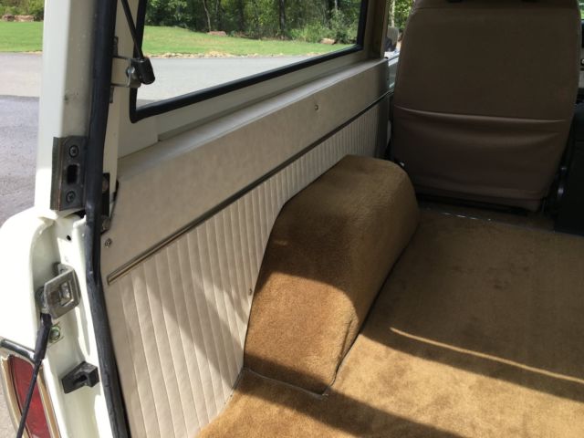 1977 White Ford Bronco Convertible