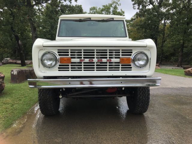 1977 White Ford Bronco Convertible
