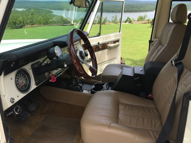 1977 White Ford Bronco Convertible