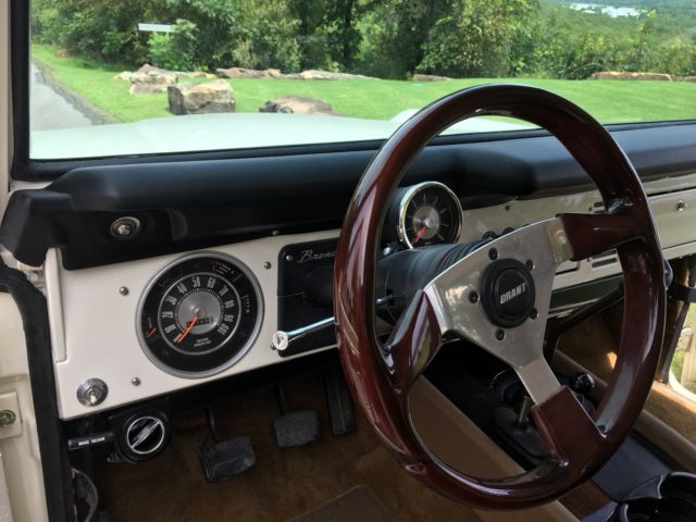 1977 White Ford Bronco Convertible