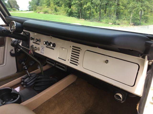 1977 White Ford Bronco Convertible
