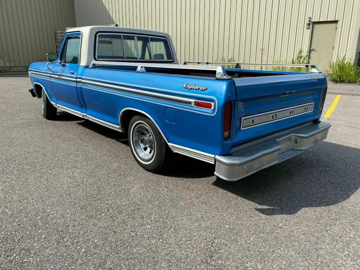 1977 Blue Ford F-100 Pickup Truck