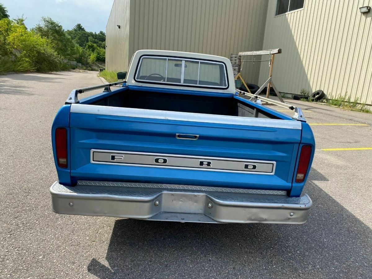 1977 Blue Ford F-100 Pickup Truck