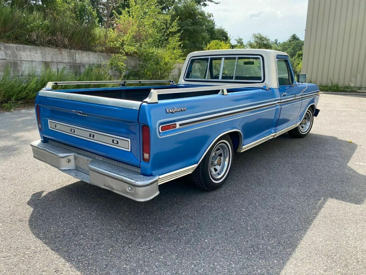 1977 Blue Ford F-100 Pickup Truck