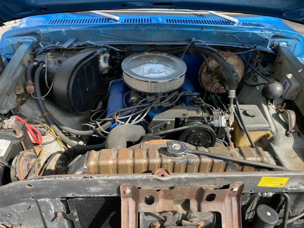 1977 Blue Ford F-100 Pickup Truck