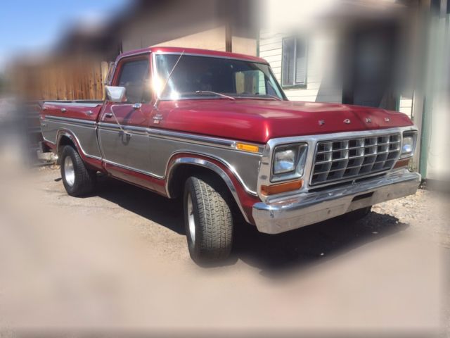 1977 Red Ford F-100 Cab & Chassis