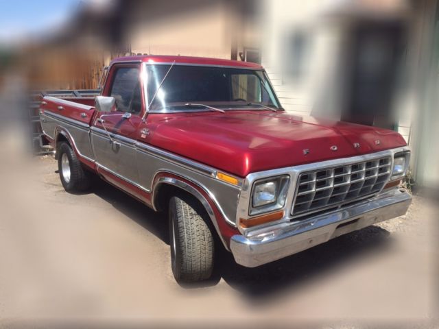 1977 Red Ford F-100 Cab & Chassis