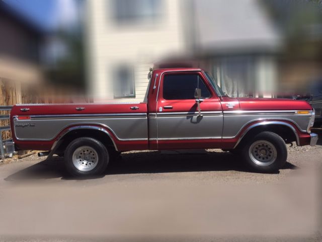 1977 Red Ford F-100 Cab & Chassis