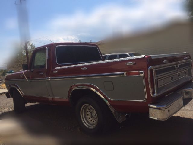 1977 Red Ford F-100 Cab & Chassis