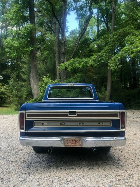 1977 Blue Ford F-100 Crew Cab Pickup