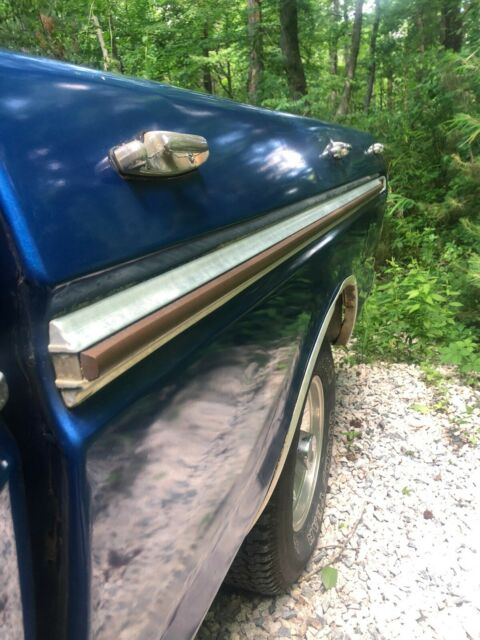 1977 Blue Ford F-100 Crew Cab Pickup