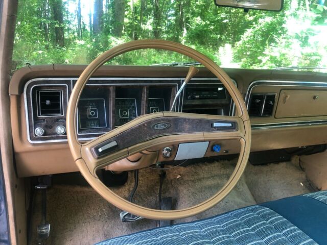 1977 Blue Ford F-100 Crew Cab Pickup
