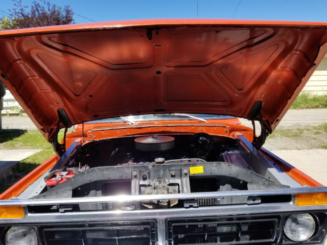 1977 Orange Ford F-150 Standard Cab Pickup