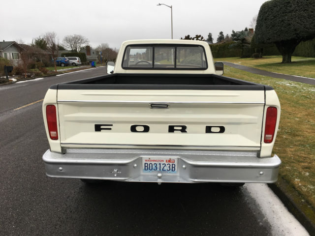 1977 White Ford F-150 Standard Cab Pickup